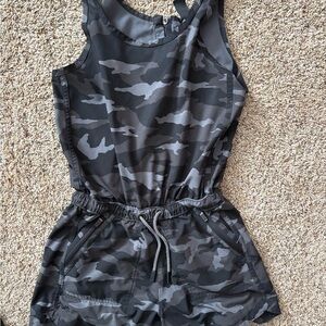 Athleta Girl Camo Kids Romper size 8-10